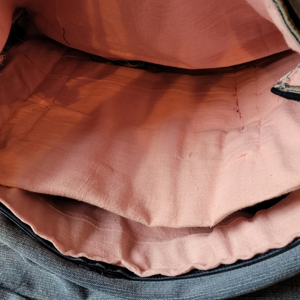Upcycled laptop/book bag